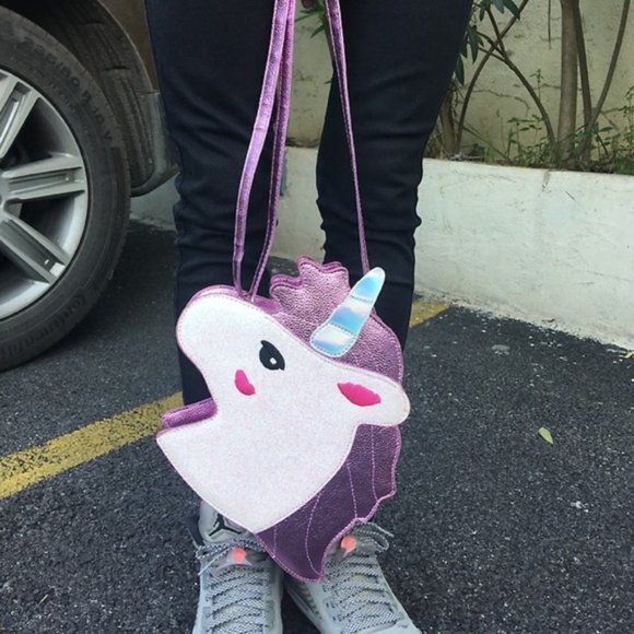 Unicorn Glitter Pink Hologram Harajuku Crossbody - Picture 2 of 8